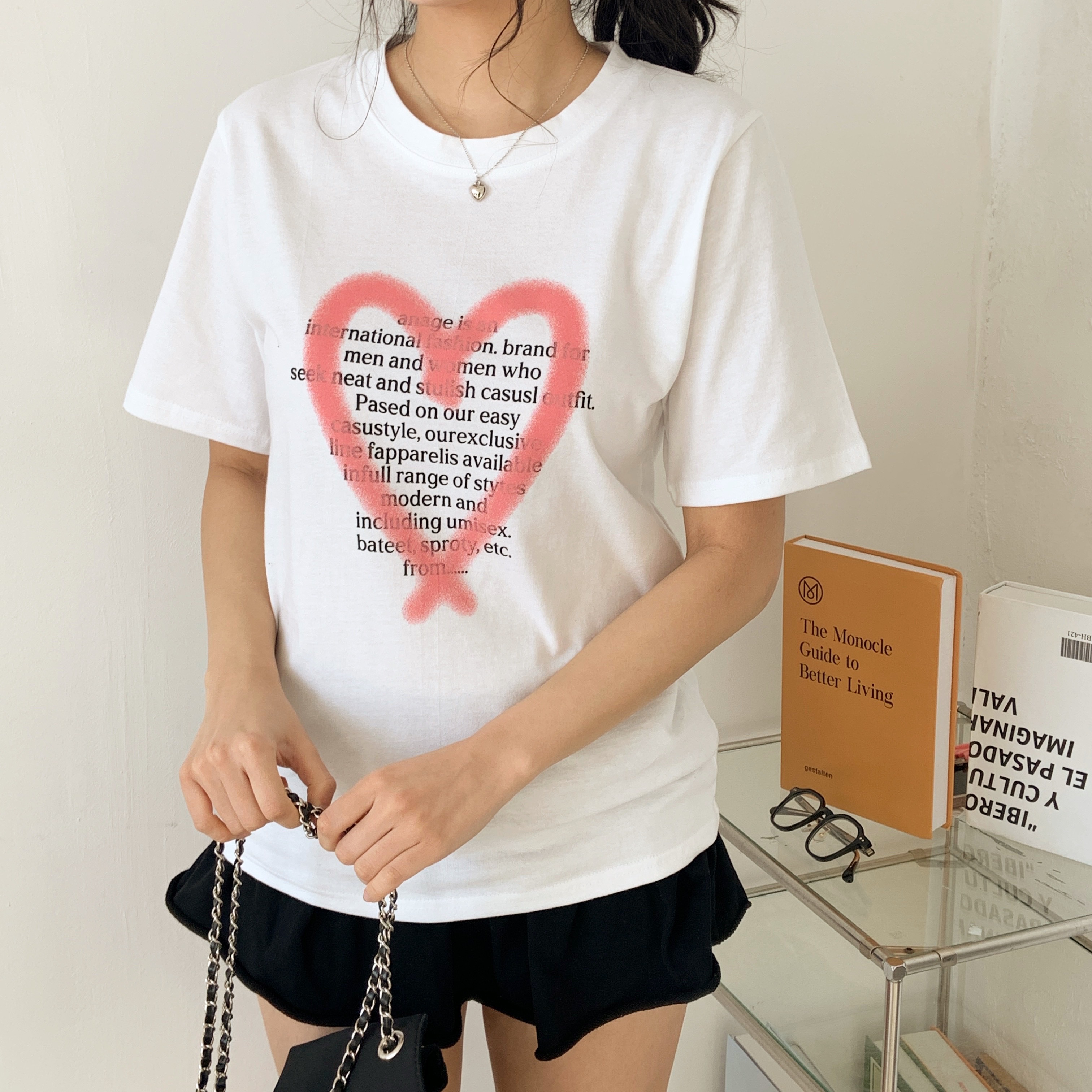 ラウンドネックプリントTシャツ | 詳細画像4