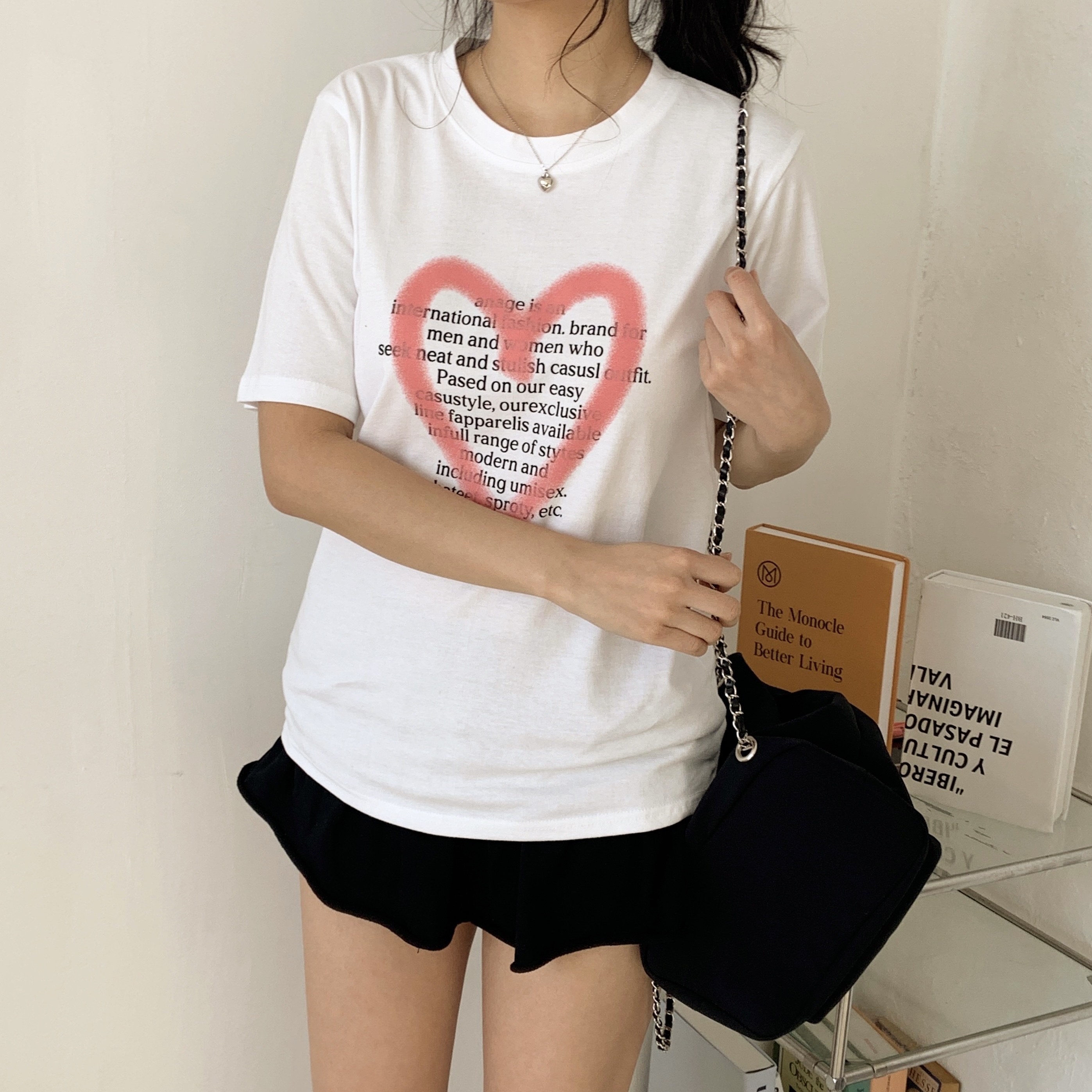 ラウンドネックプリントTシャツ | 詳細画像5