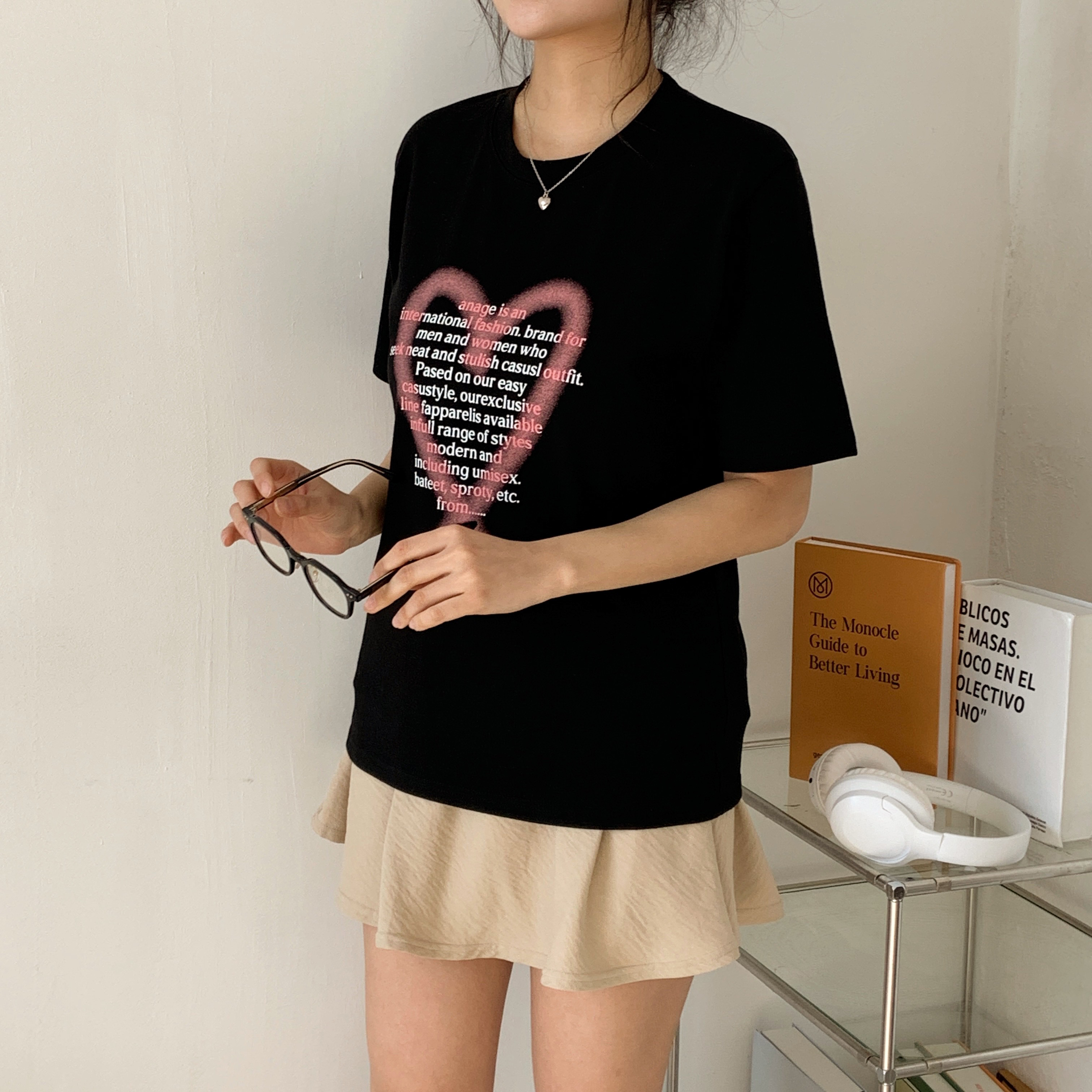 ラウンドネックプリントTシャツ | 詳細画像9