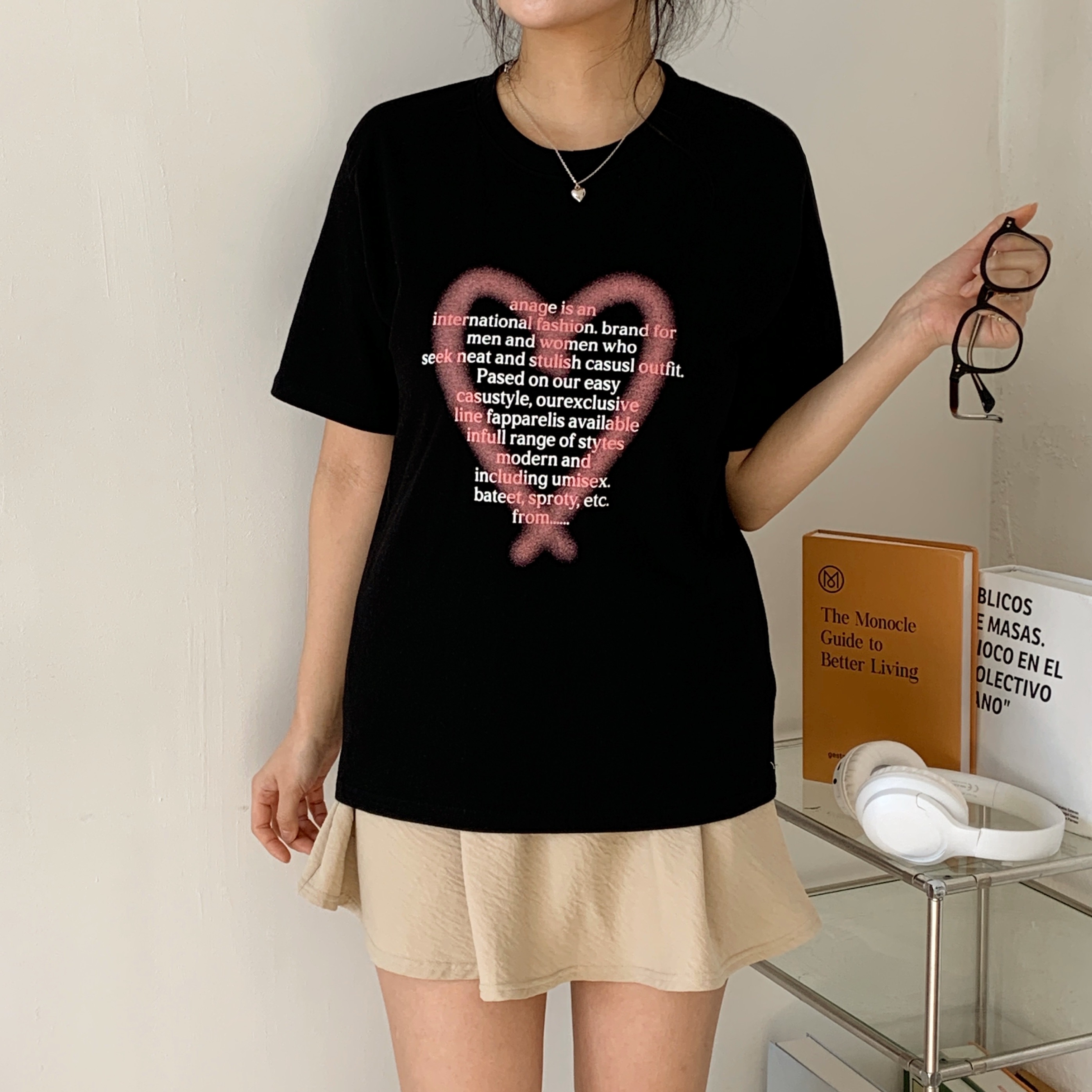 ラウンドネックプリントTシャツ | 詳細画像10