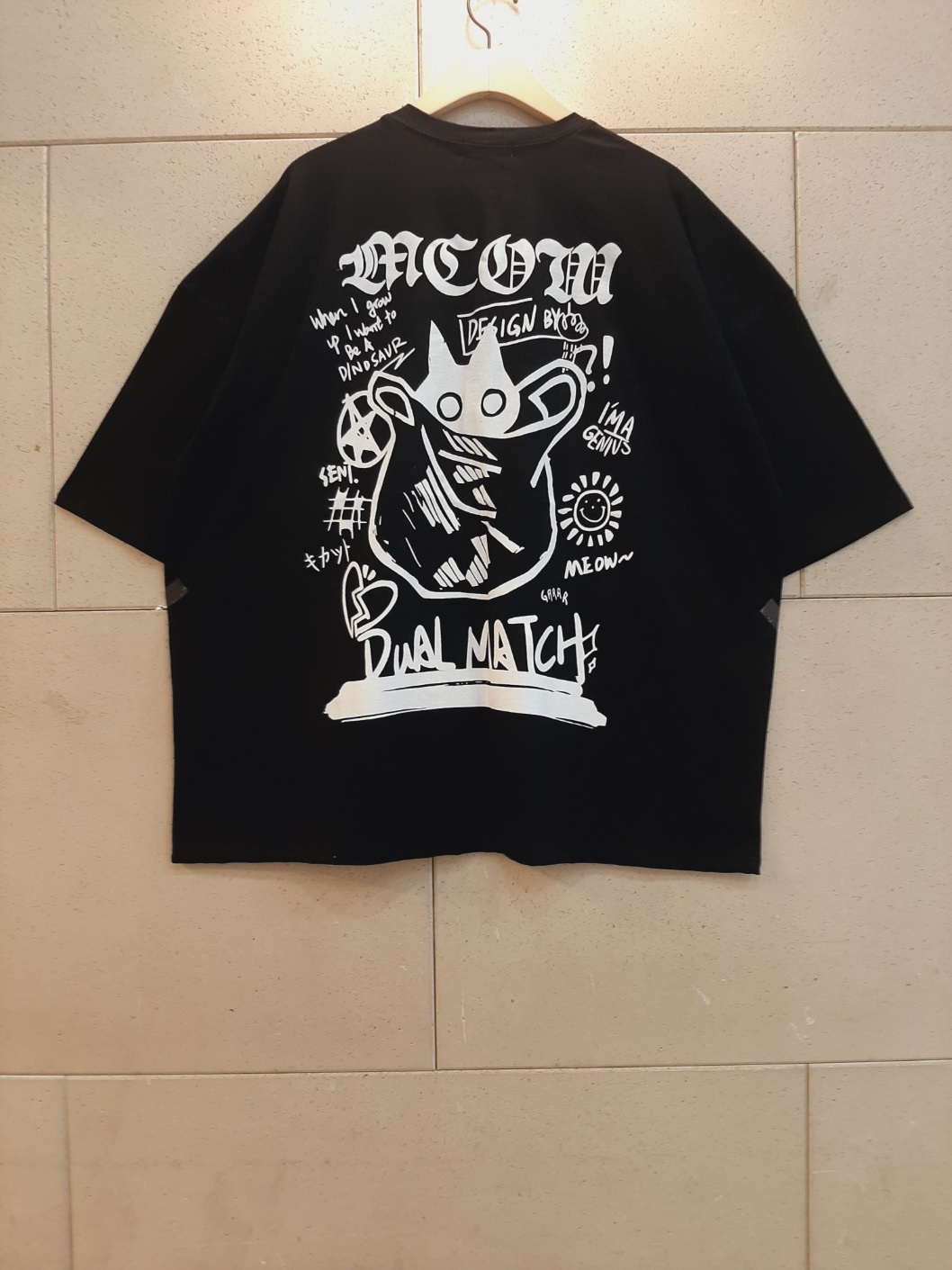 ラウンドネックボクシープリントTシャツ | 詳細画像10