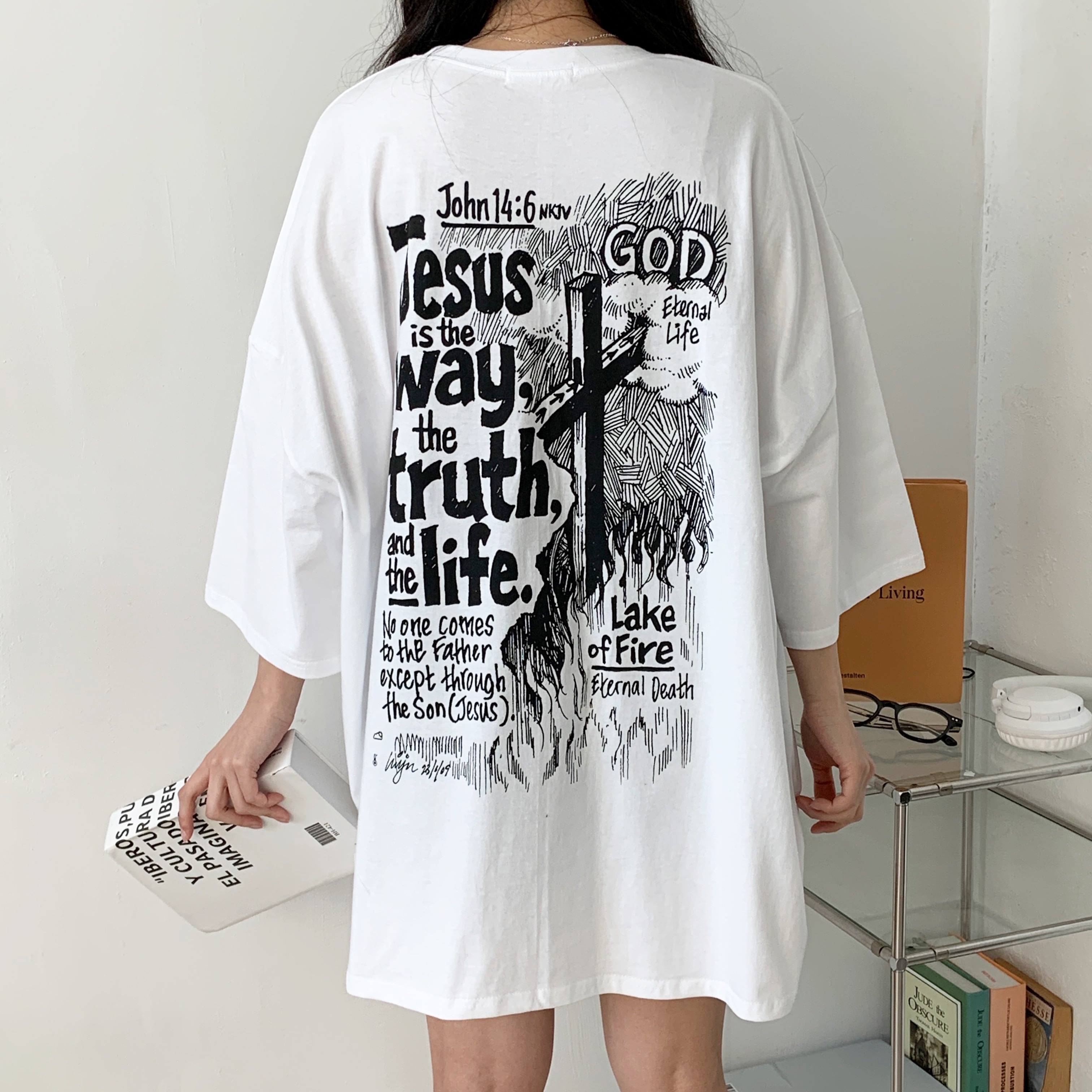 ボクシー半袖プリントTシャツ | 詳細画像2