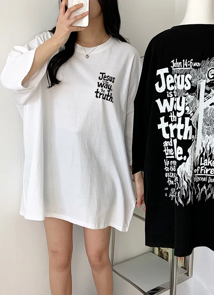 ボクシー半袖プリントTシャツ | 詳細画像1