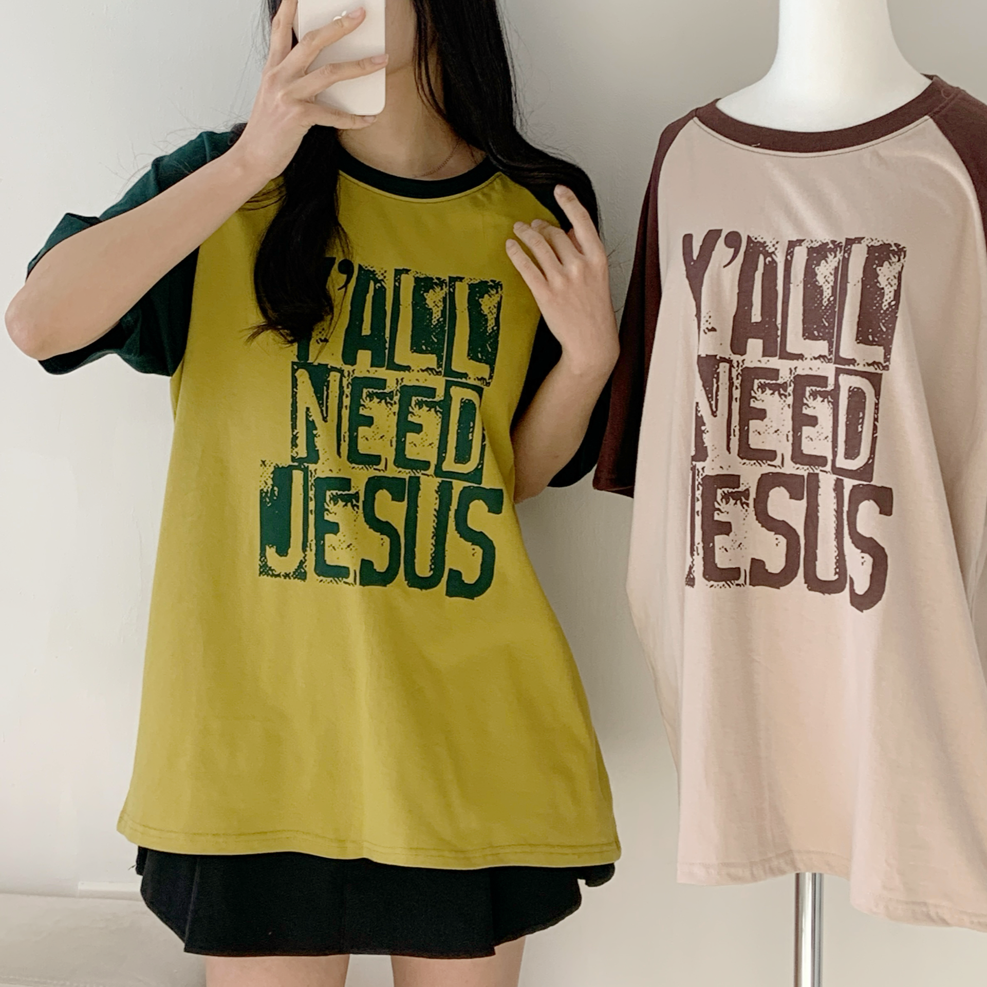 ラグラン半袖プリントTシャツ | 詳細画像2