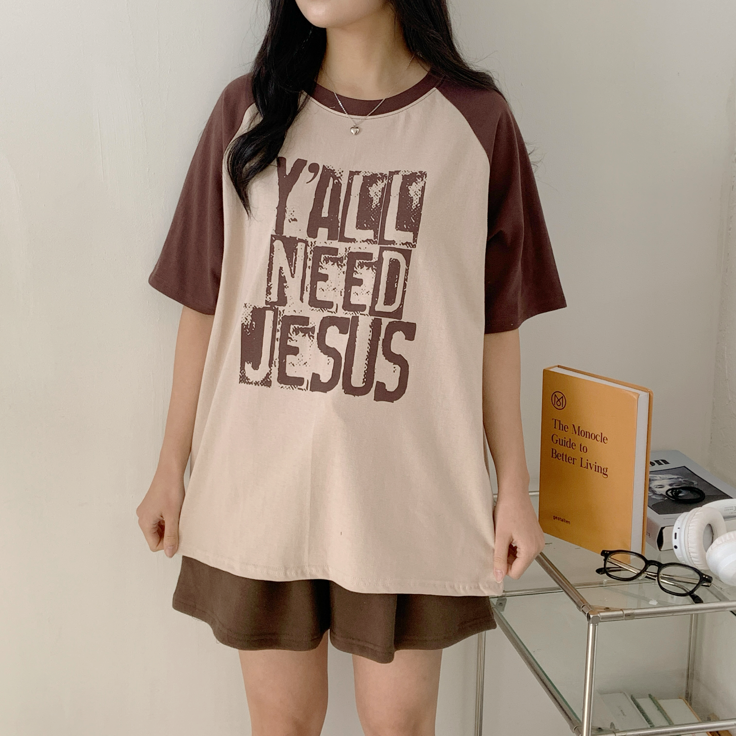 ラグラン半袖プリントTシャツ | 詳細画像9