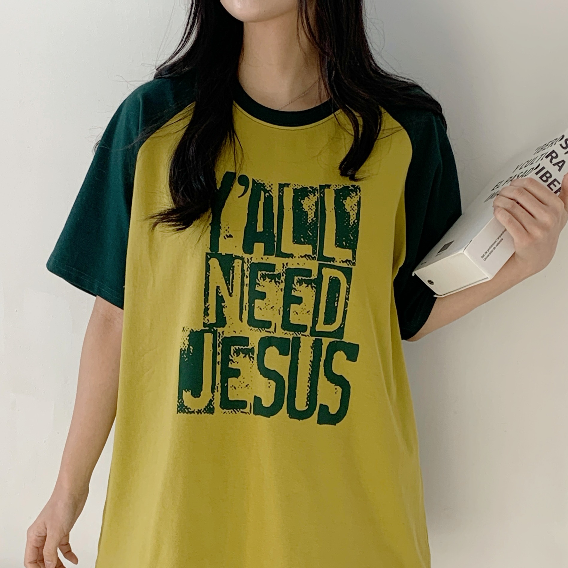 ラグラン半袖プリントTシャツ | 詳細画像12