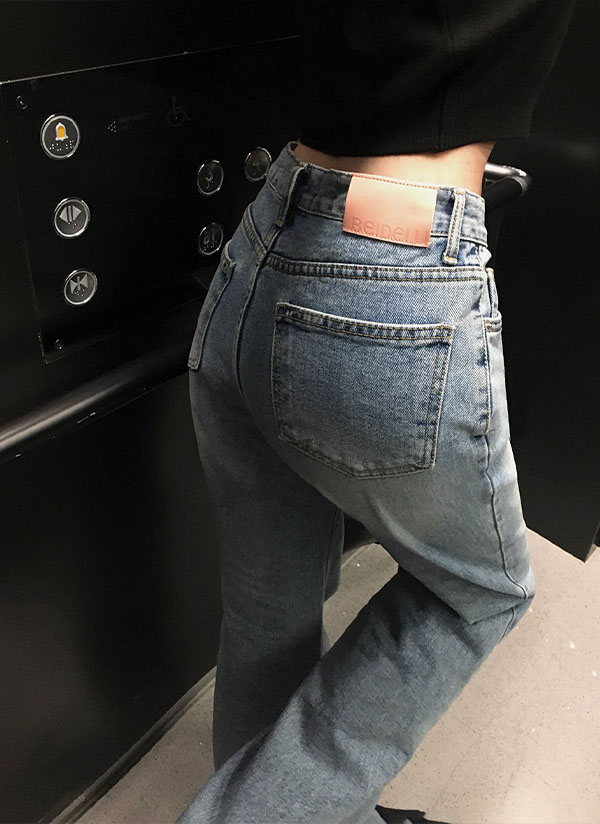 選べる丈]ブーツカットデニムパンツ | レディースファッション通販