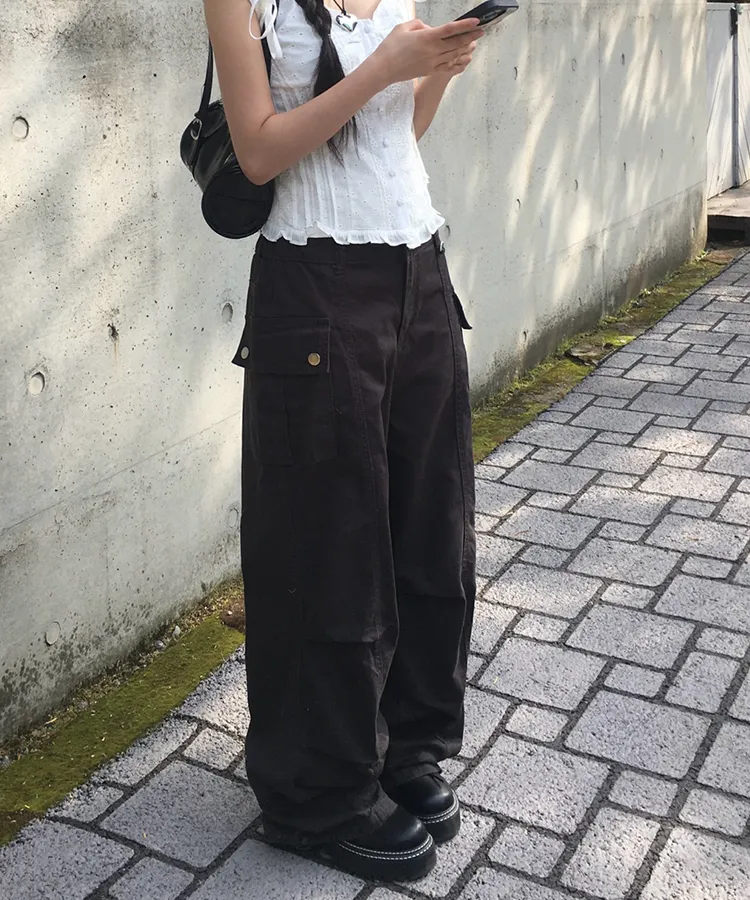 バックゴムカーゴツータックパンツ | anyonemore | 詳細画像1