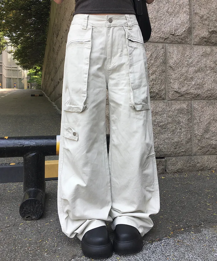 コットンカーゴツータックパンツ | anyonemore | 詳細画像1