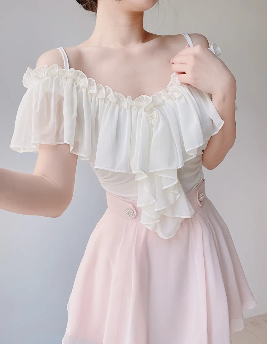 パンツ裏地シフォンキュービックスカート | mirangmirang | 詳細画像21
