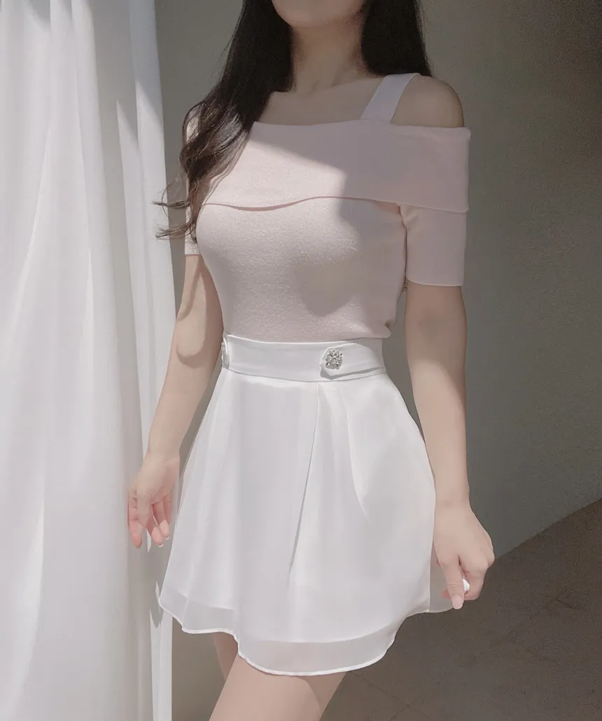 パンツ裏地シフォンキュービックスカート | mirangmirang | 詳細画像41