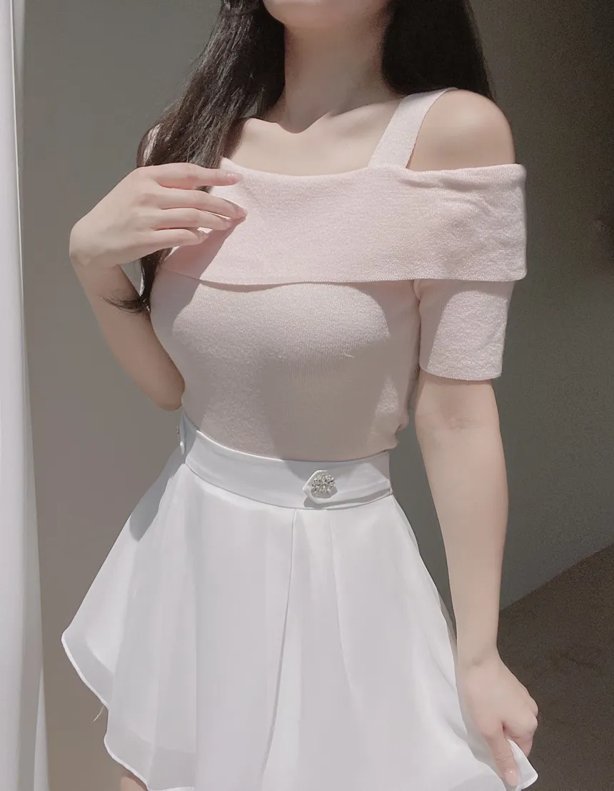 パンツ裏地シフォンキュービックスカート | mirangmirang | 詳細画像44