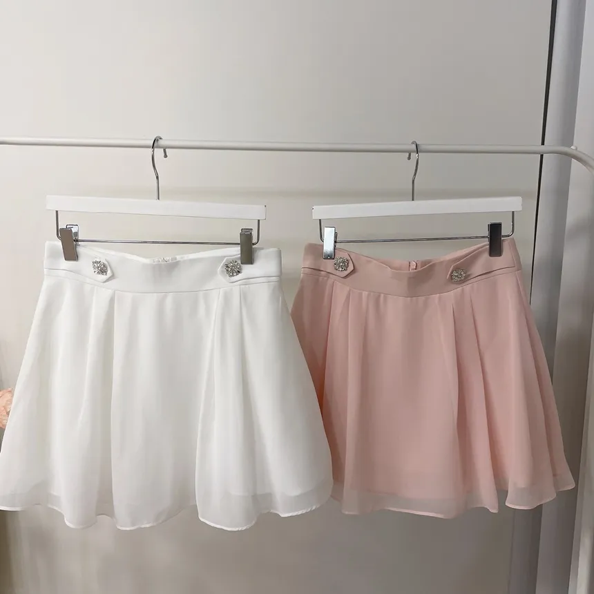 パンツ裏地シフォンキュービックスカート | mirangmirang | 詳細画像60