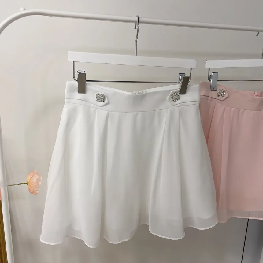 パンツ裏地シフォンキュービックスカート | mirangmirang | 詳細画像61