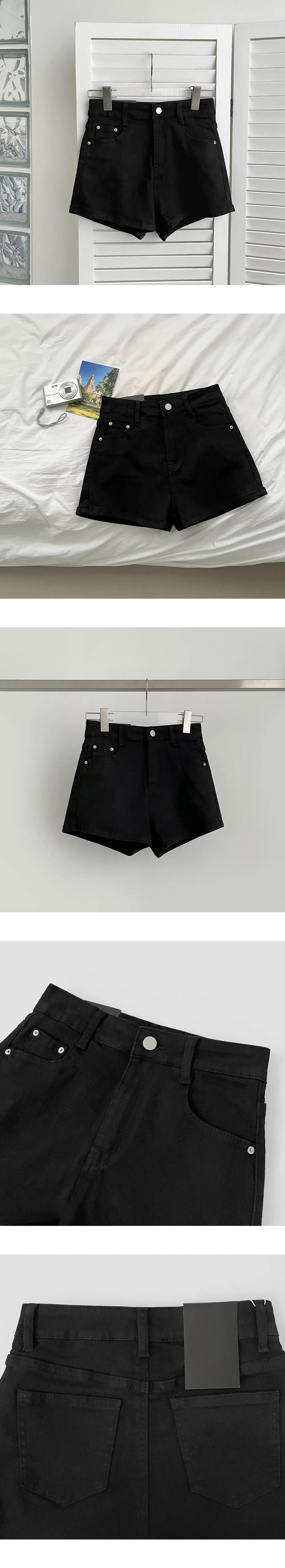 腰パッド入りハイウエストショートパンツ | 詳細画像14