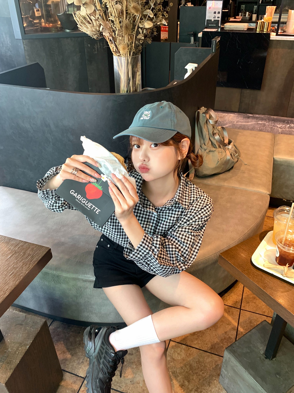 パフスリーブギンガムチェックシャツ | レディースファッション通販