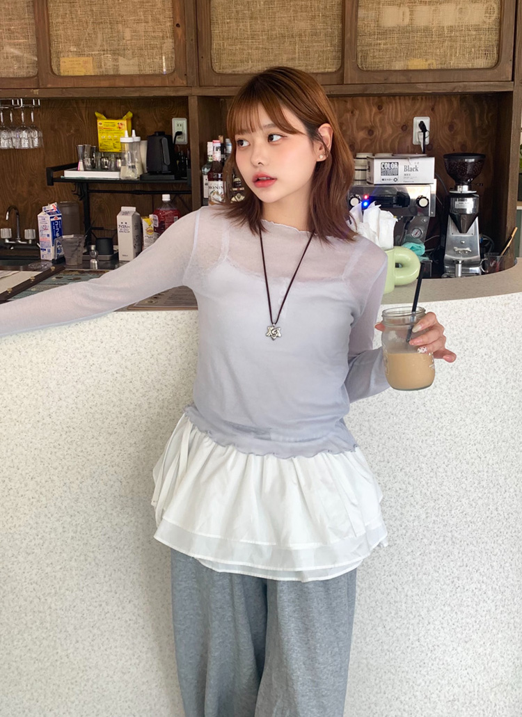 クロップドシースルーTシャツ | レディースファッション通販