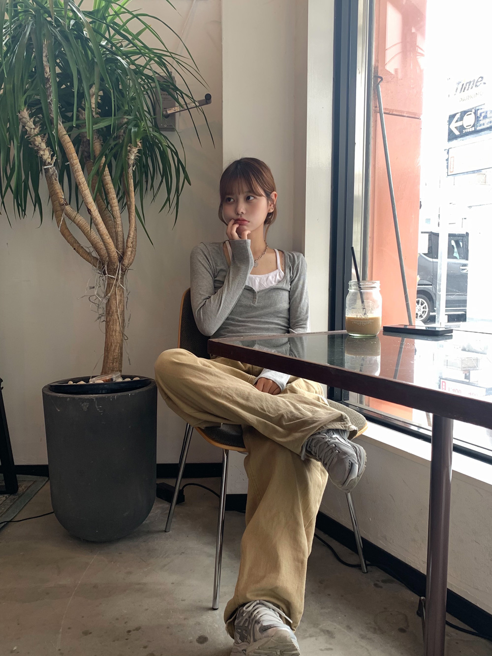 レイヤード風フロントボタンカットソー | 詳細画像4