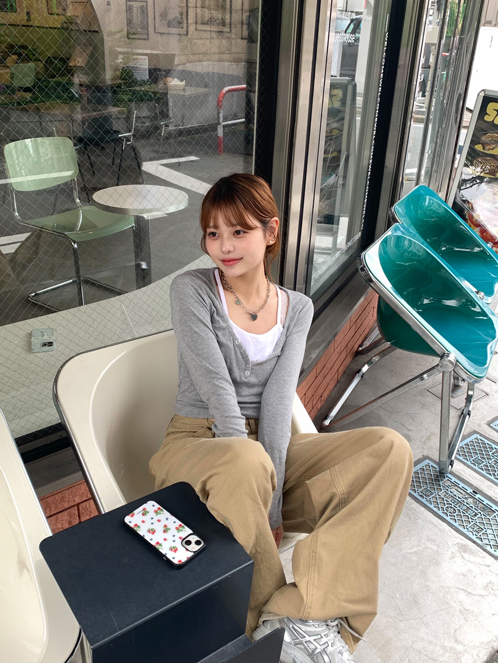 レイヤード風フロントボタンカットソー | 詳細画像13