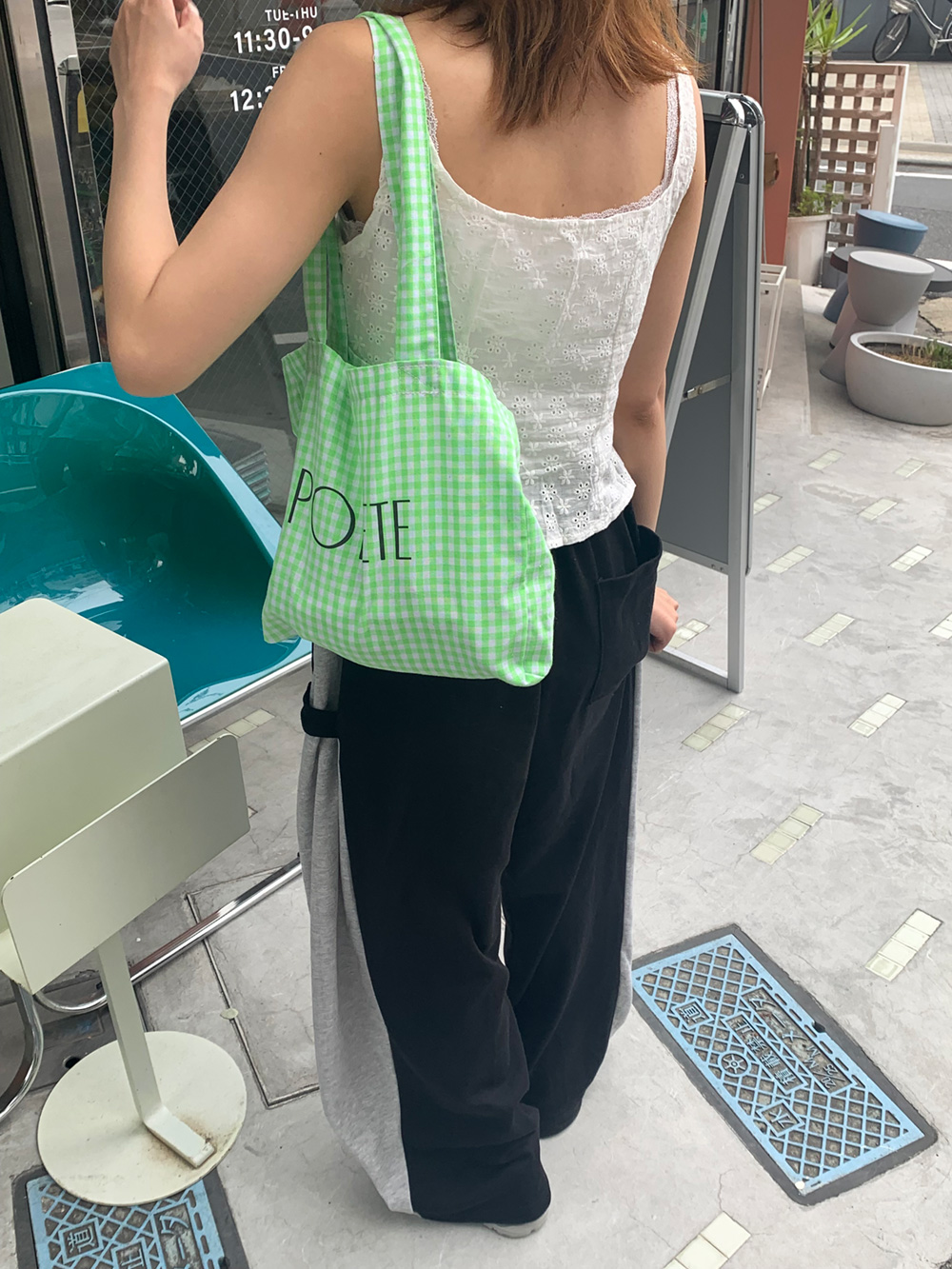 サイドストラップボタンワイドスウェットパンツ | 詳細画像6