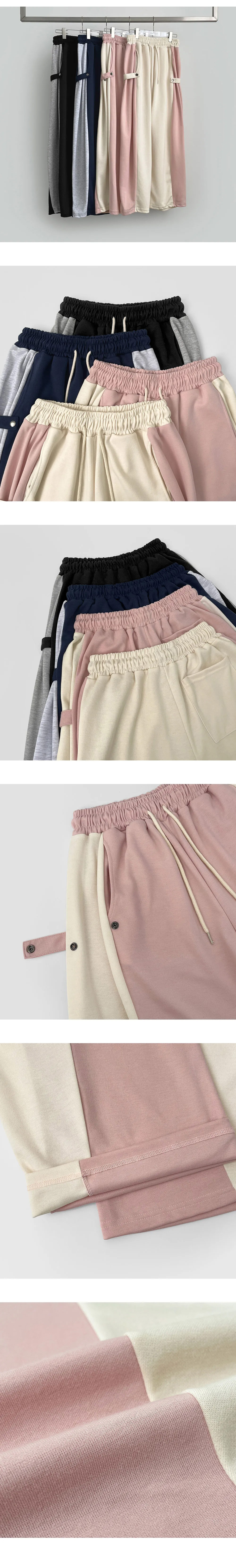 サイドストラップボタンワイドスウェットパンツ | 詳細画像14