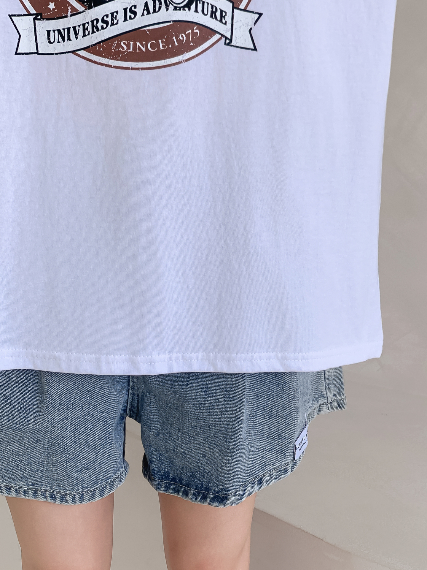コットンラウンドネック半袖プリントTシャツ | 詳細画像6