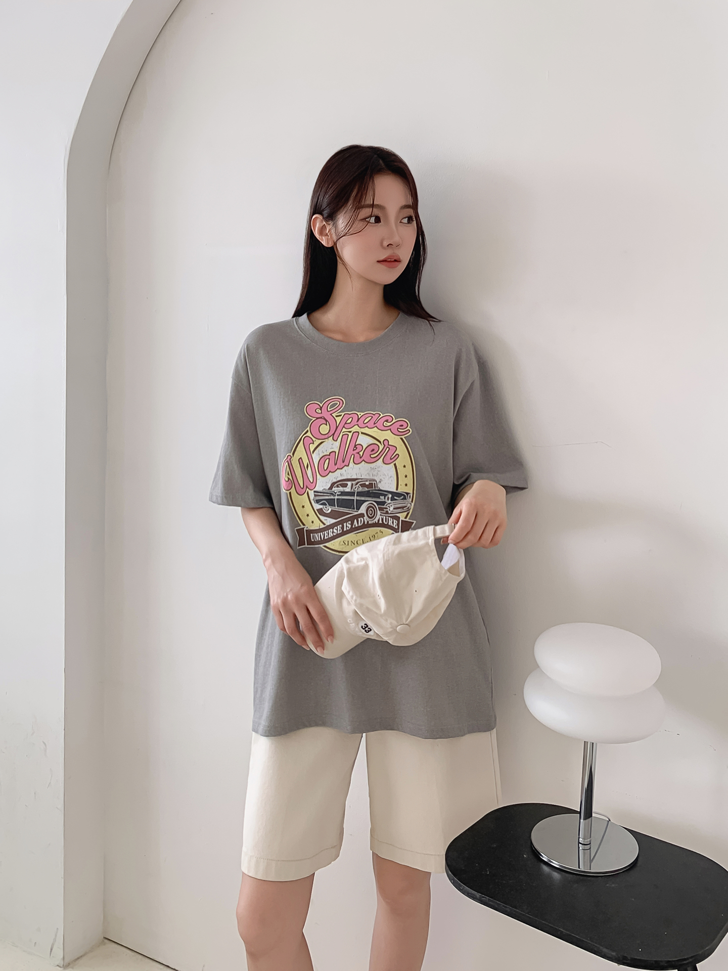 コットンラウンドネック半袖プリントTシャツ | 詳細画像15
