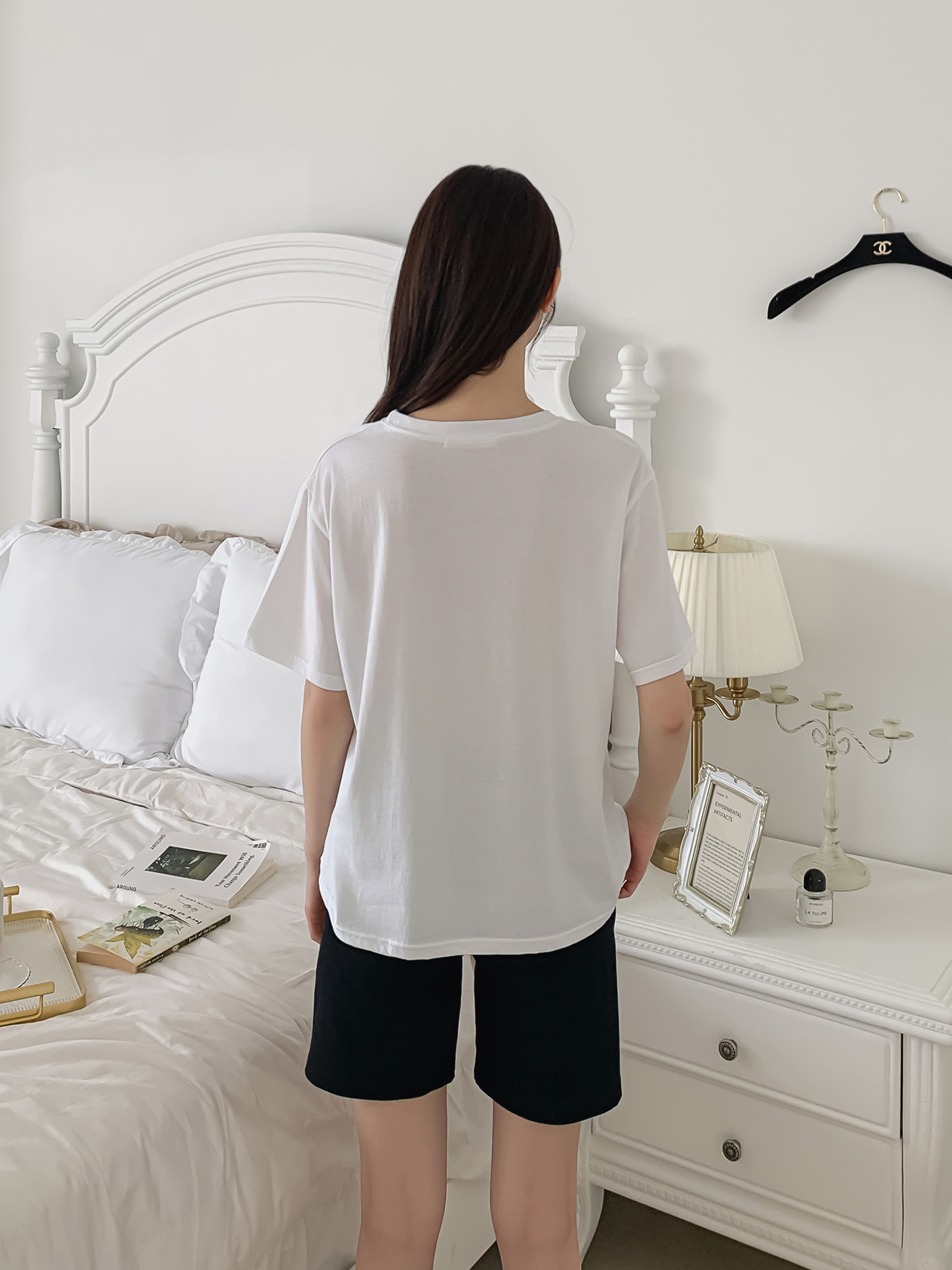 コットンラウンドネック半袖プリントTシャツ | 詳細画像4