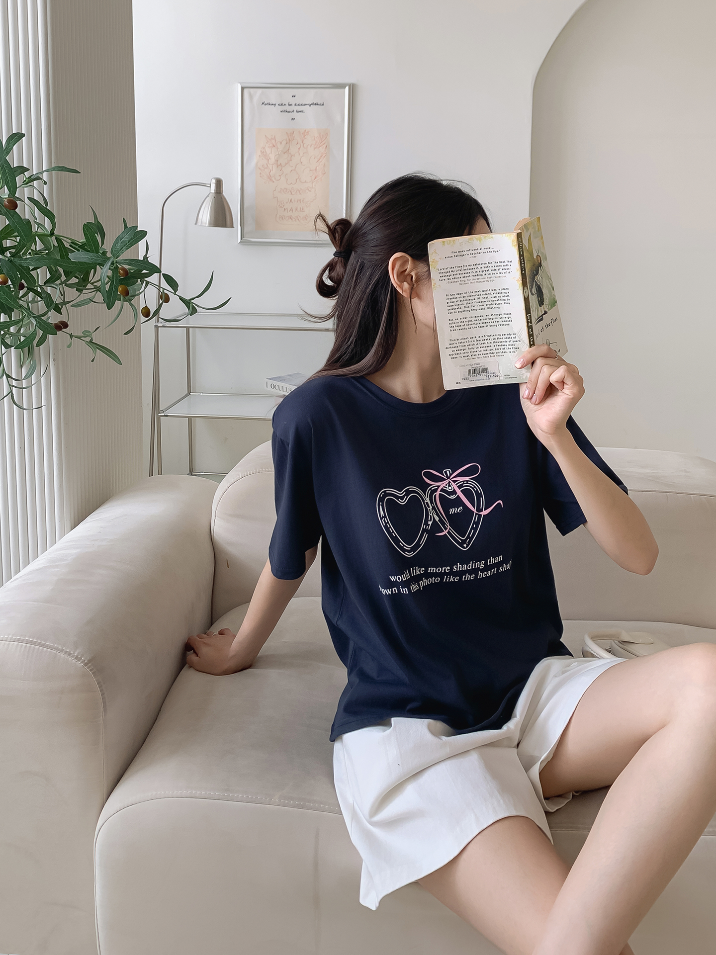 コットンラウンドネック半袖プリントTシャツ | 詳細画像15