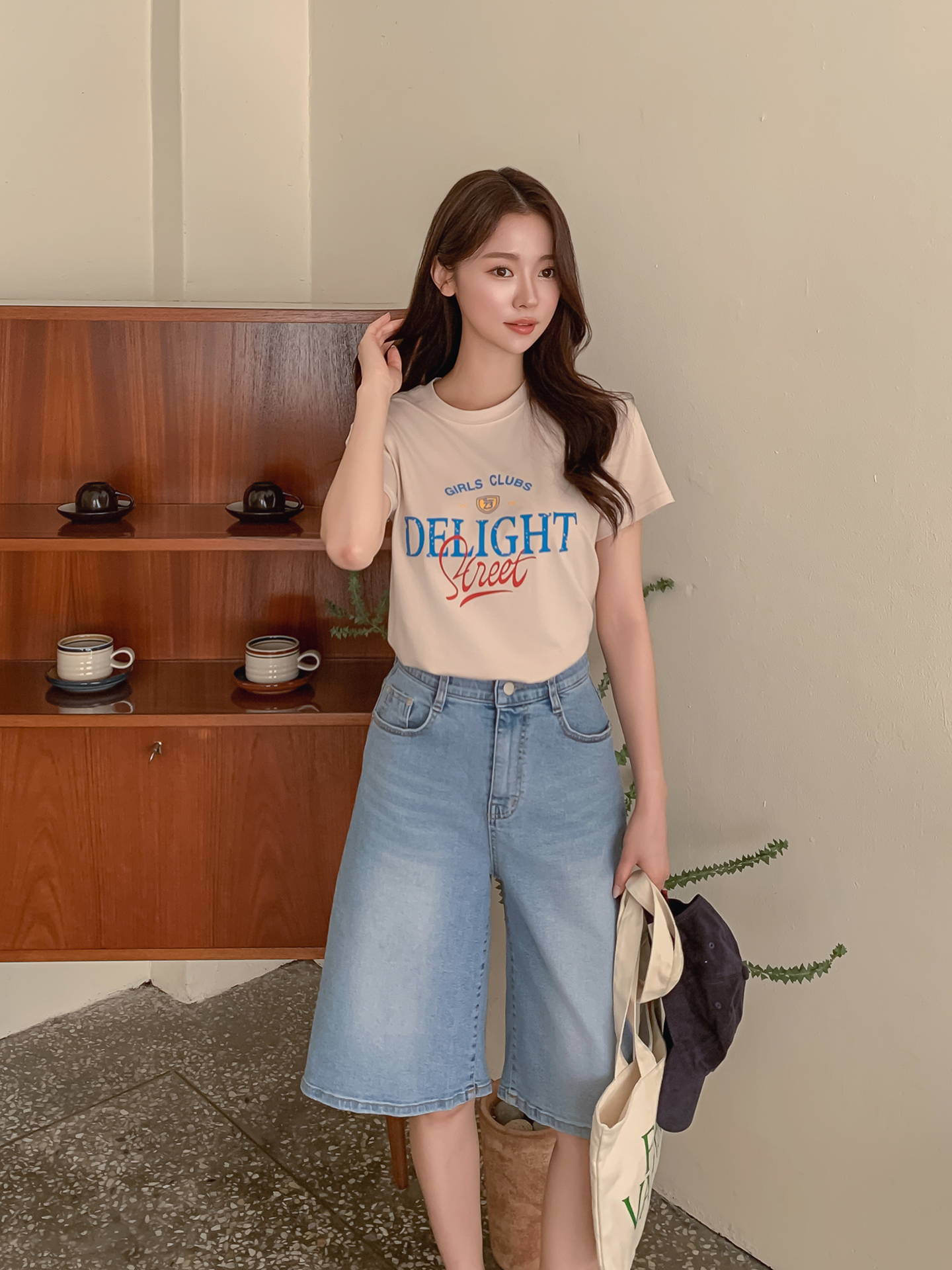ラウンドネック半袖ロゴTシャツ | 詳細画像4
