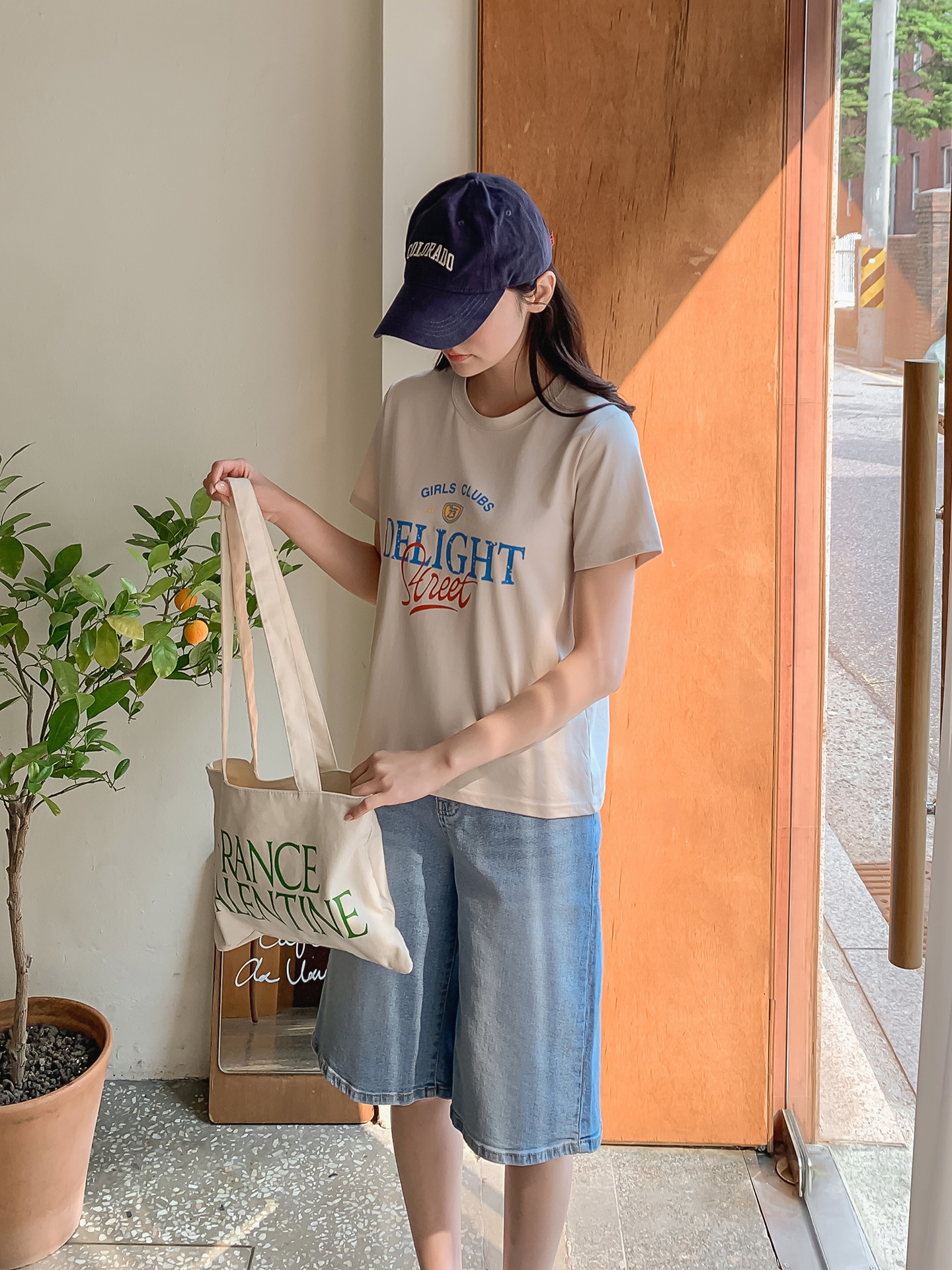 ラウンドネック半袖ロゴTシャツ | 詳細画像8