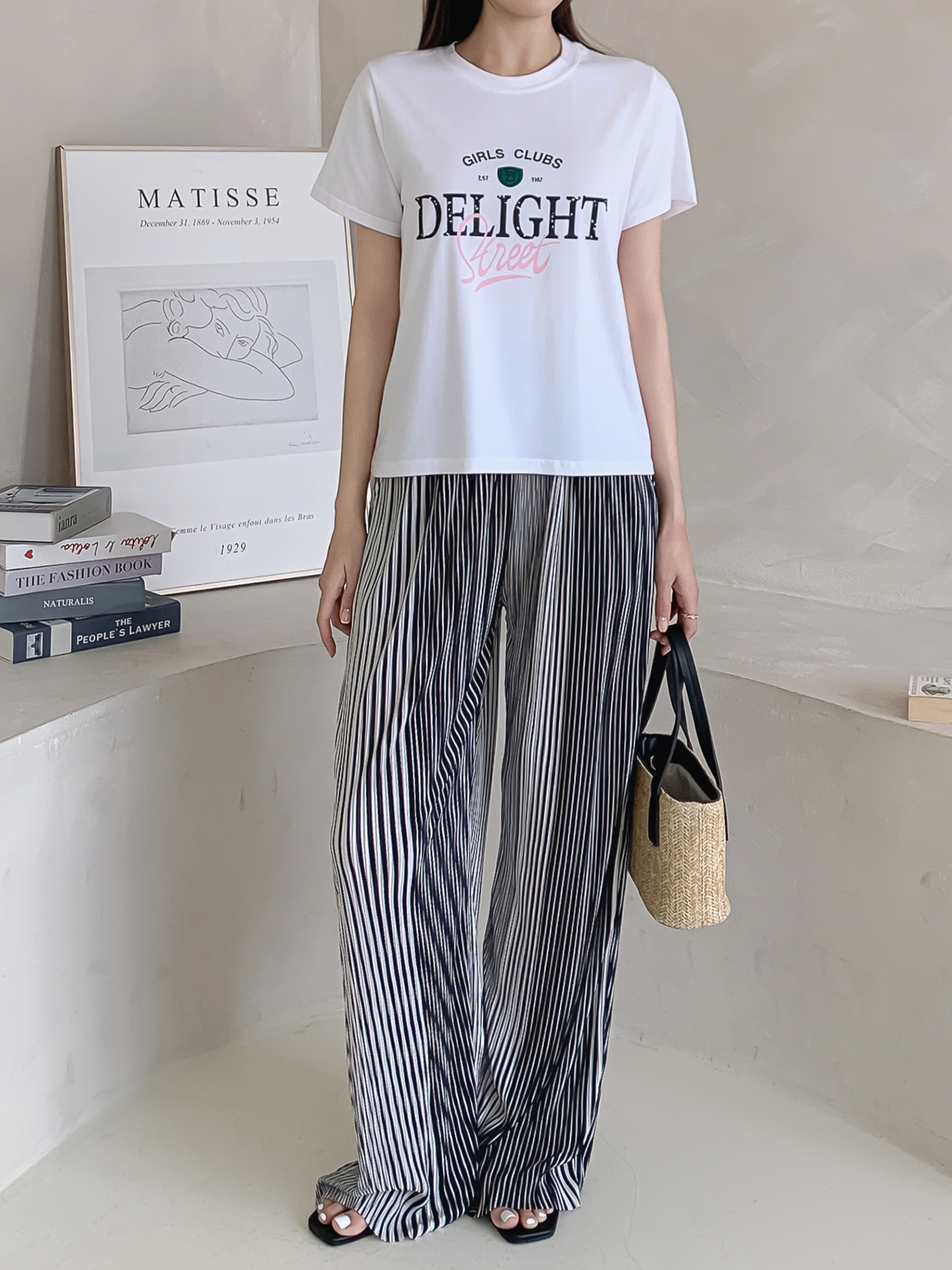 ラウンドネック半袖ロゴTシャツ | 詳細画像12