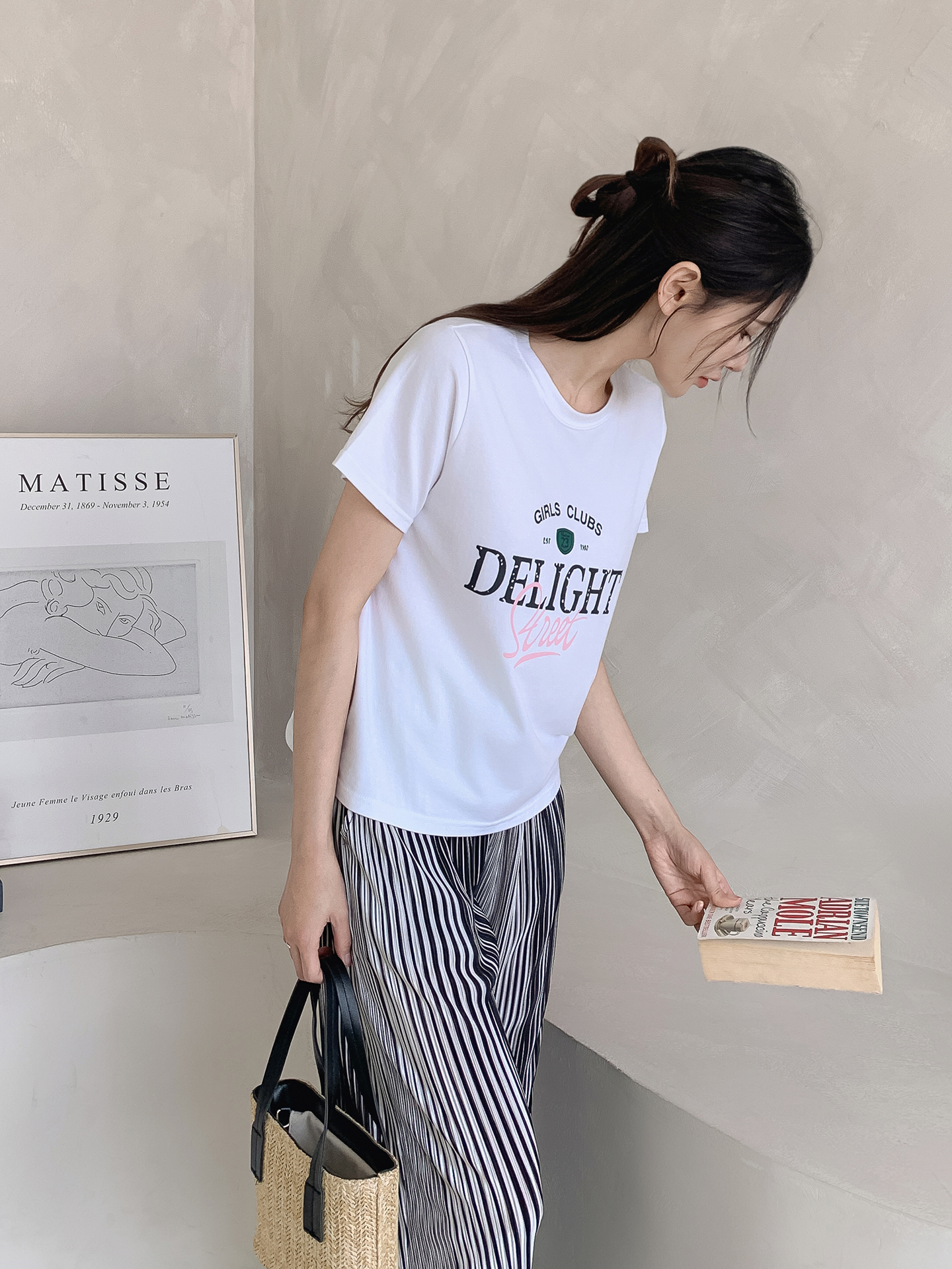 ラウンドネック半袖ロゴTシャツ | 詳細画像13