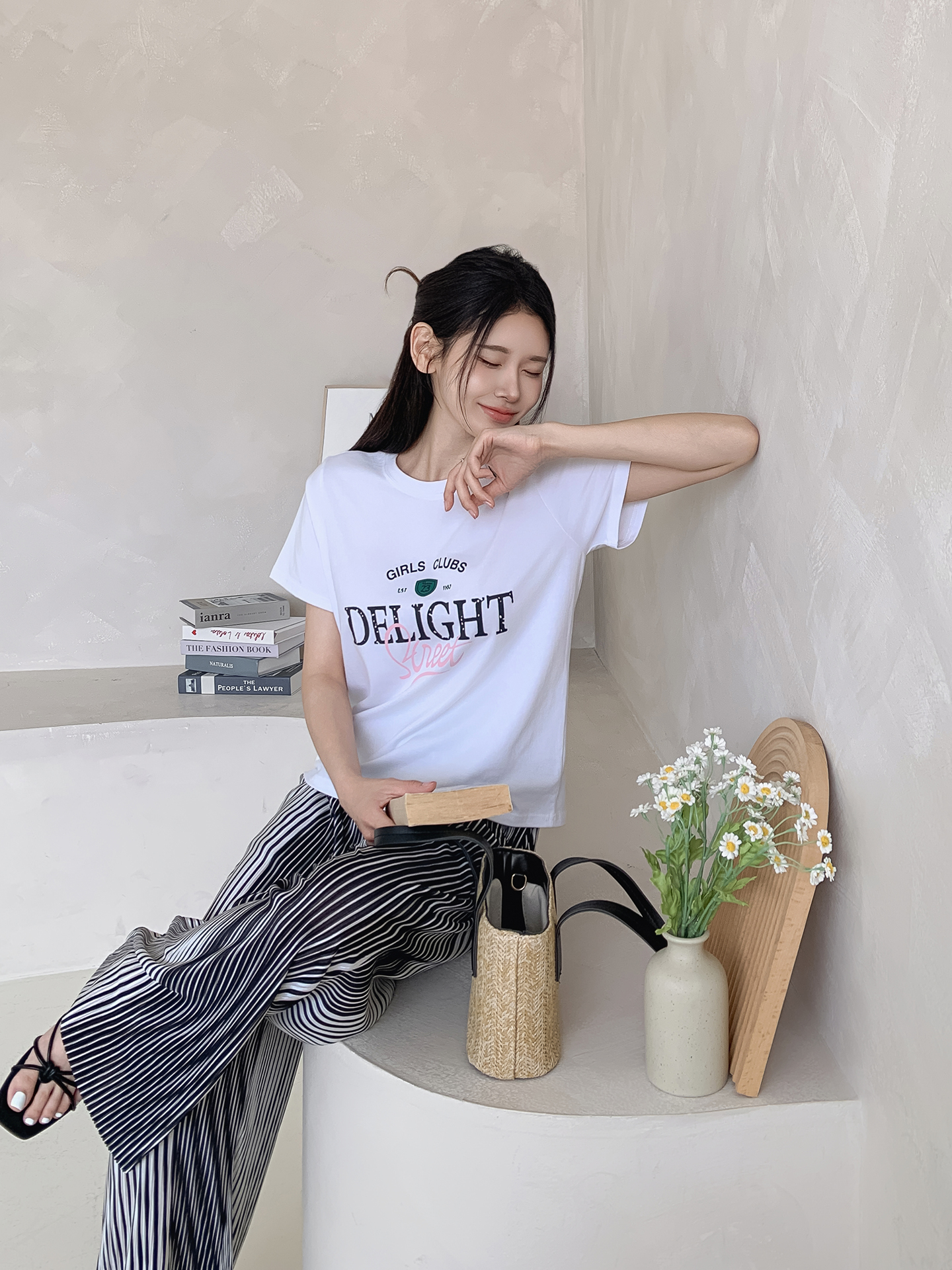 ラウンドネック半袖ロゴTシャツ | 詳細画像18