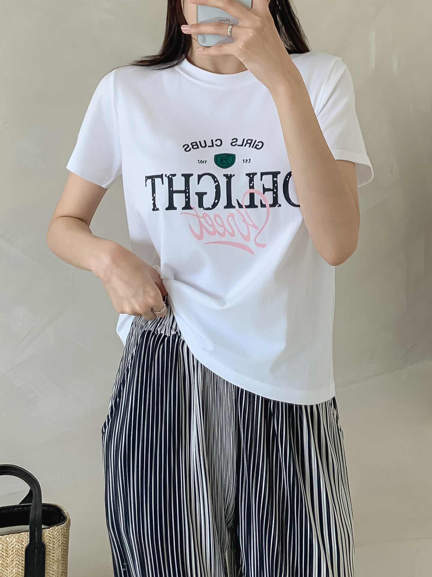 ラウンドネック半袖ロゴTシャツ | 詳細画像19