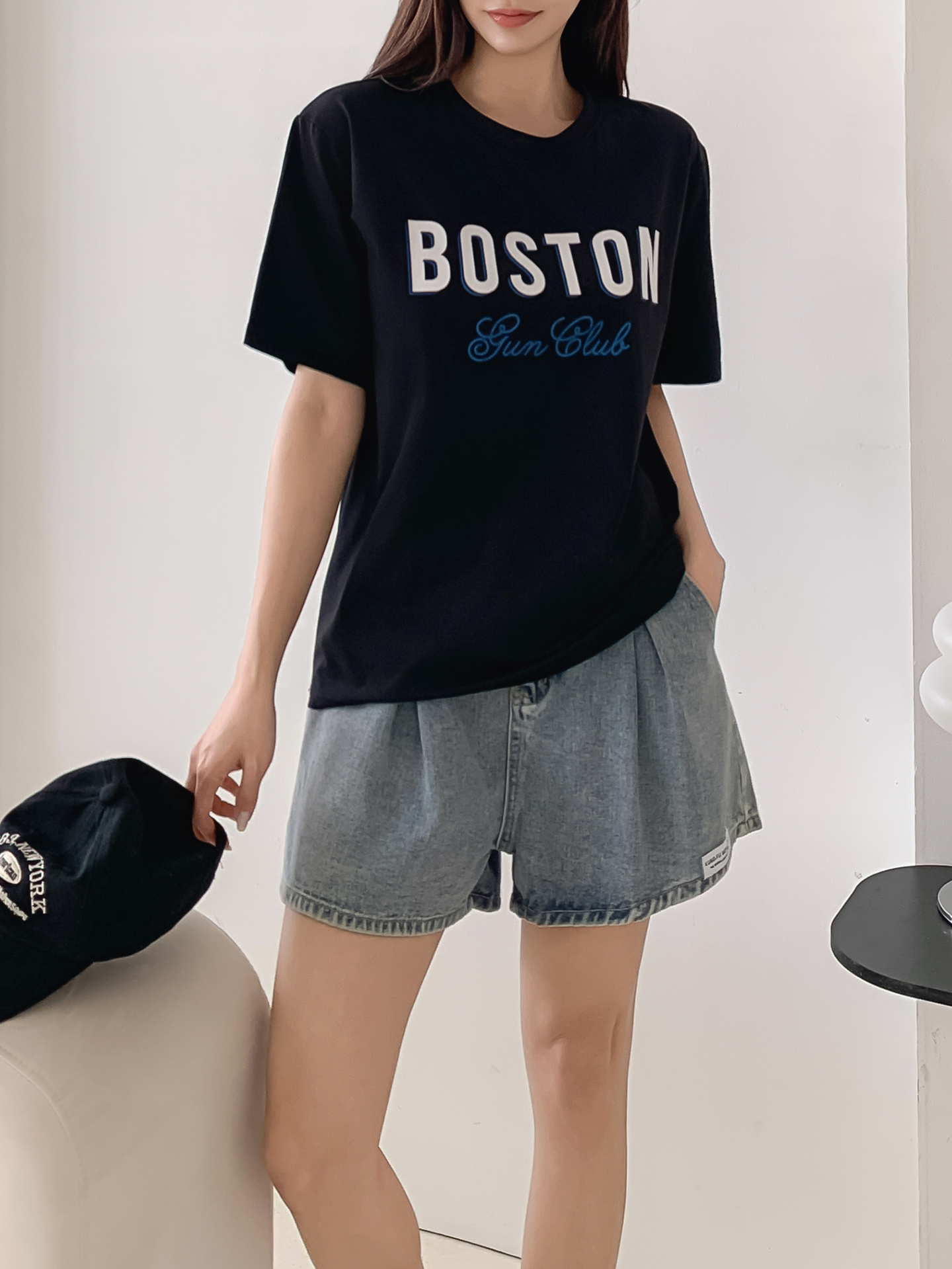 ラウンドネックルーズ半袖ロゴTシャツ | 詳細画像15