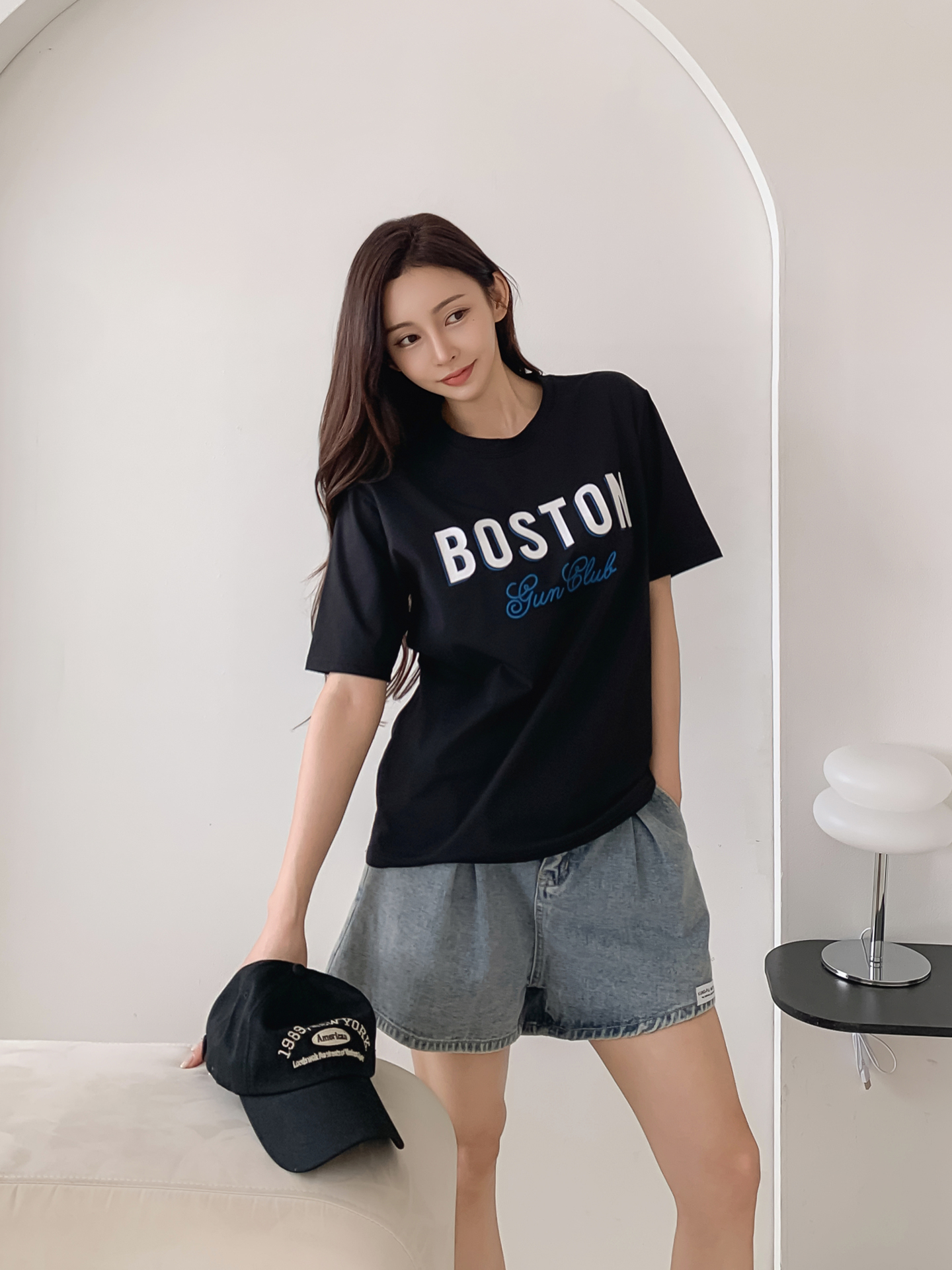 ラウンドネックルーズ半袖ロゴTシャツ | 詳細画像16