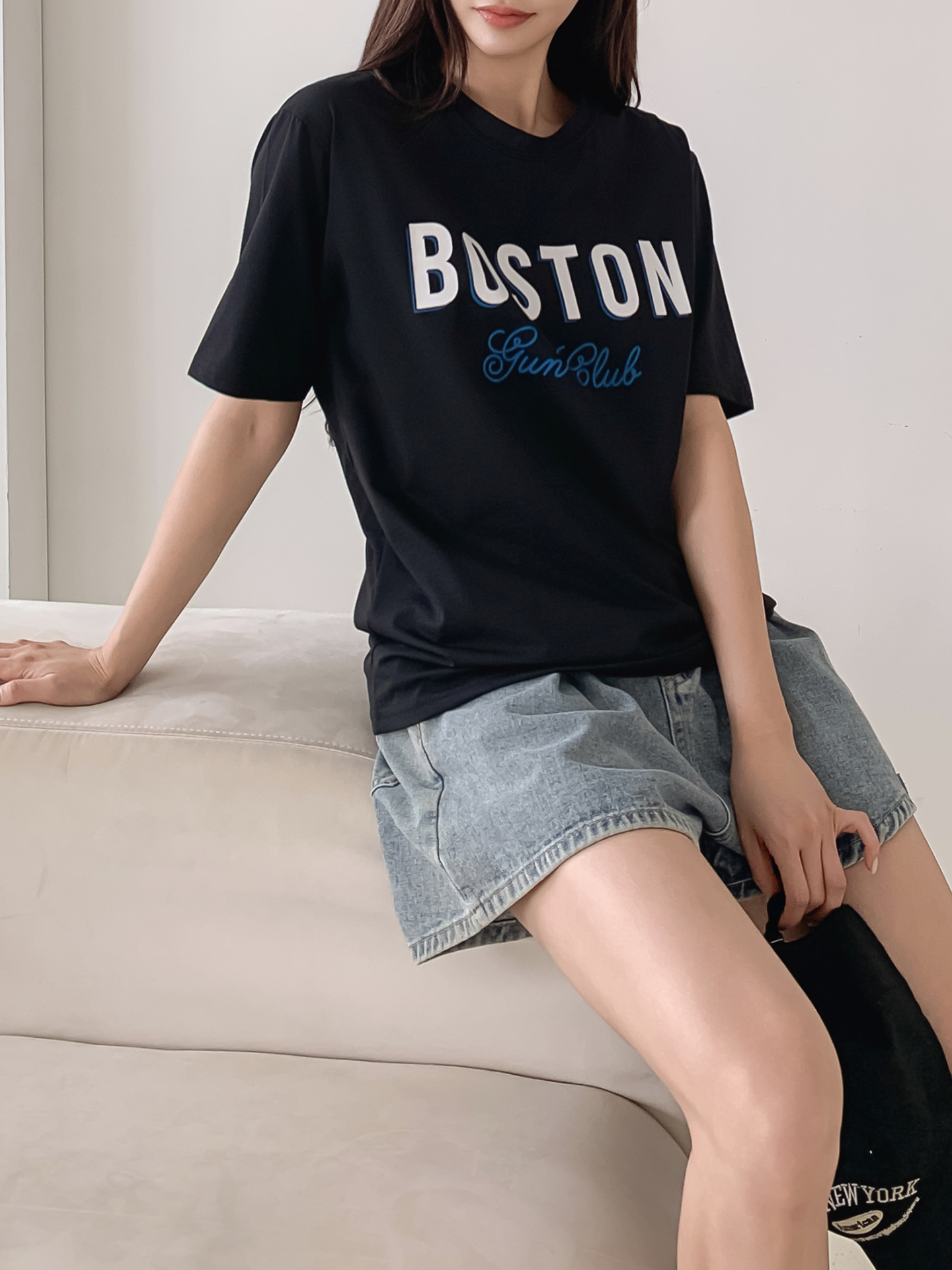 ラウンドネックルーズ半袖ロゴTシャツ | 詳細画像17