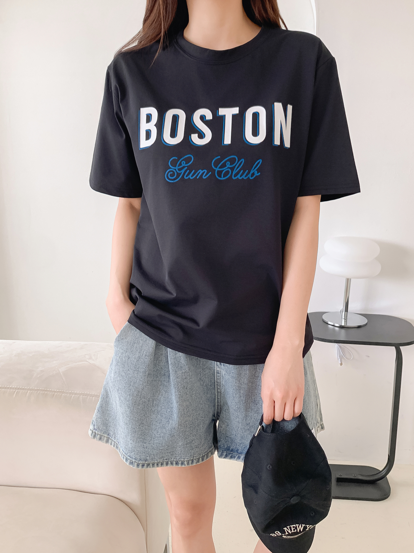 ラウンドネックルーズ半袖ロゴTシャツ | 詳細画像18