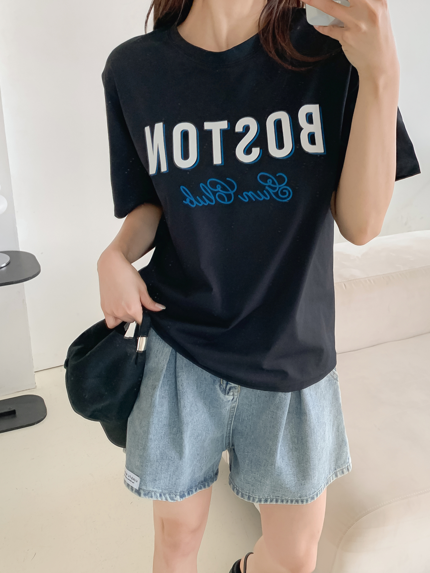 ラウンドネックルーズ半袖ロゴTシャツ | 詳細画像19