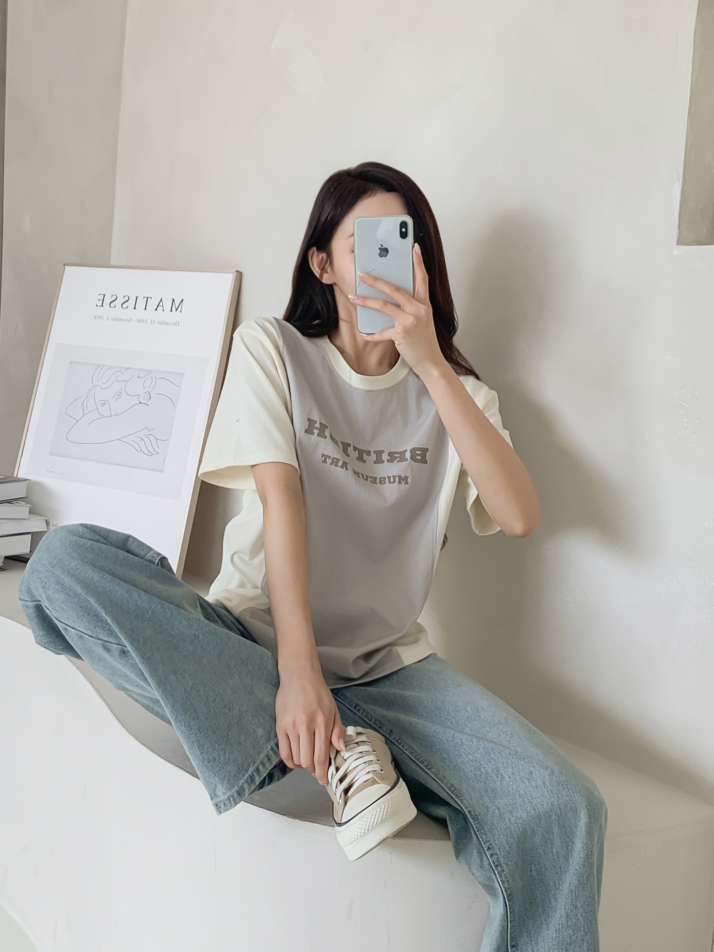 ラウンドネックルーズ半袖ロゴTシャツ | 詳細画像9