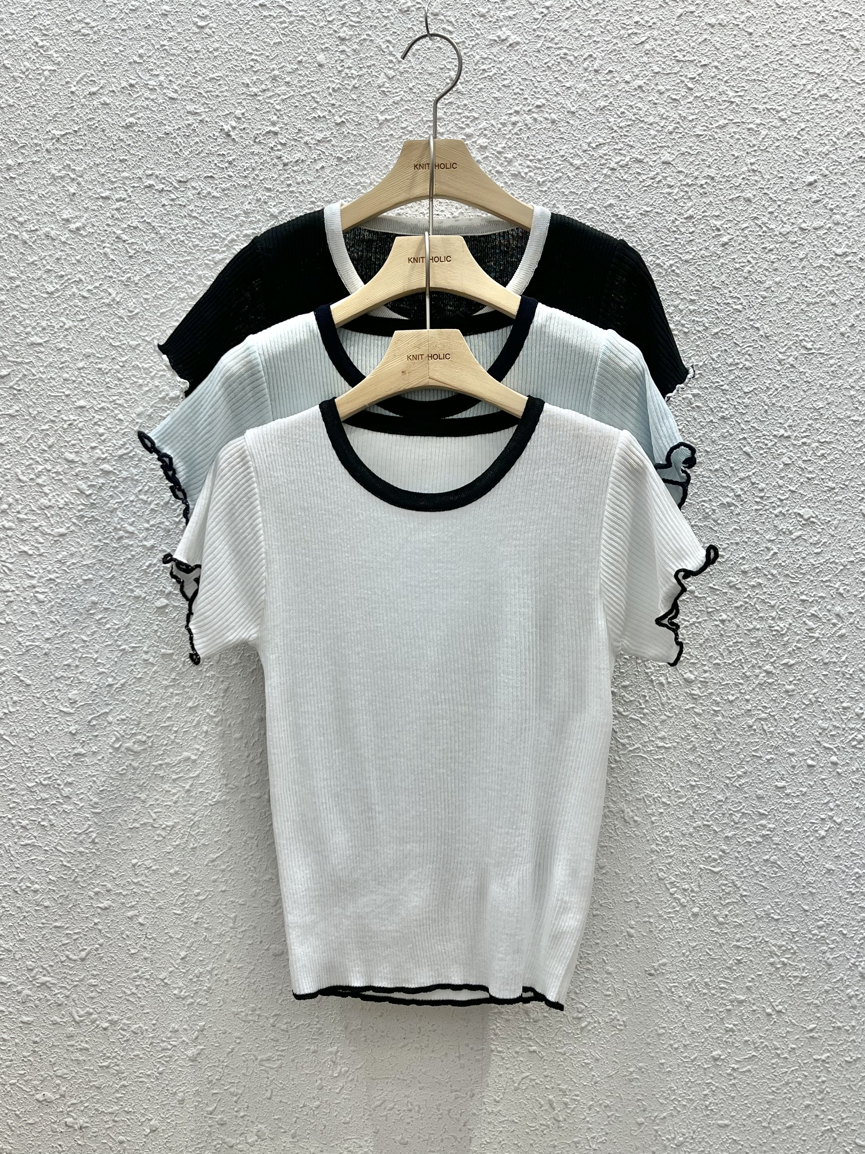 ソフトスリム半袖配色Tシャツ | 詳細画像9
