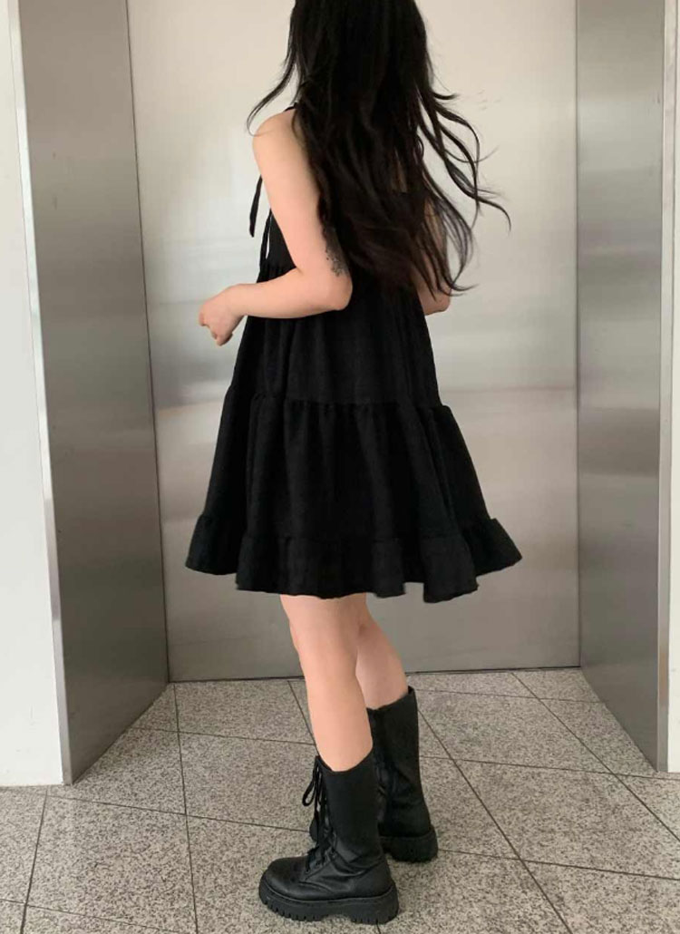 【美品】CABAN ブルー キャミワンピース ドローストリング rienda | ドローストリングカットキャミソールワンピース