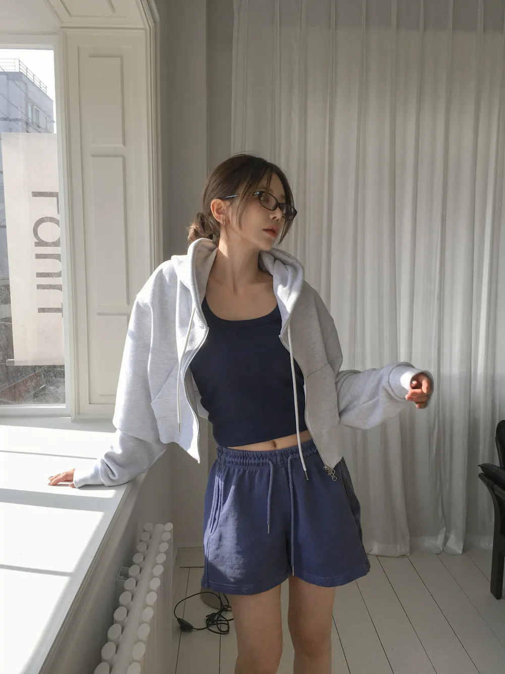 [選べる丈]ウエストゴムドローストリングショートパンツトレーニング | Heyme | 詳細画像1