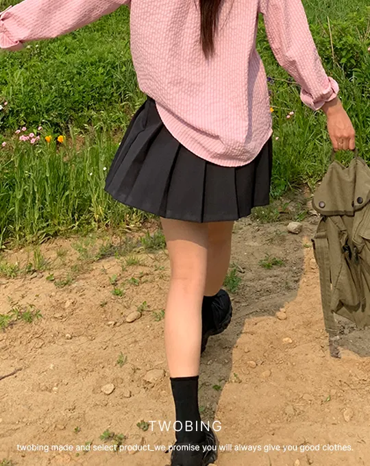 プリーツバックゴムスカート | twobing | 詳細画像5