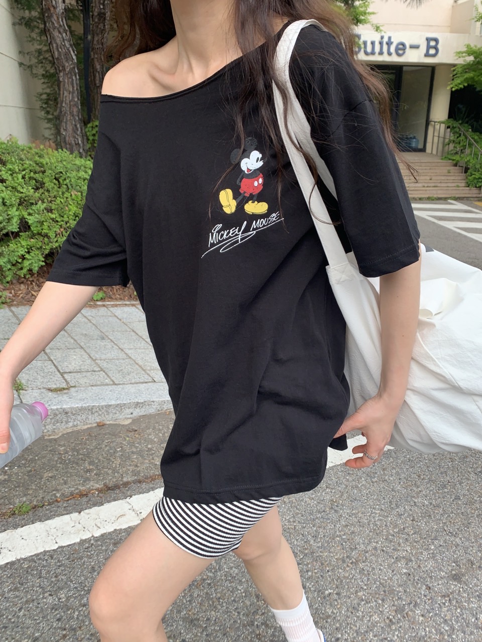 オフショルダー半袖プリントTシャツ | 詳細画像4