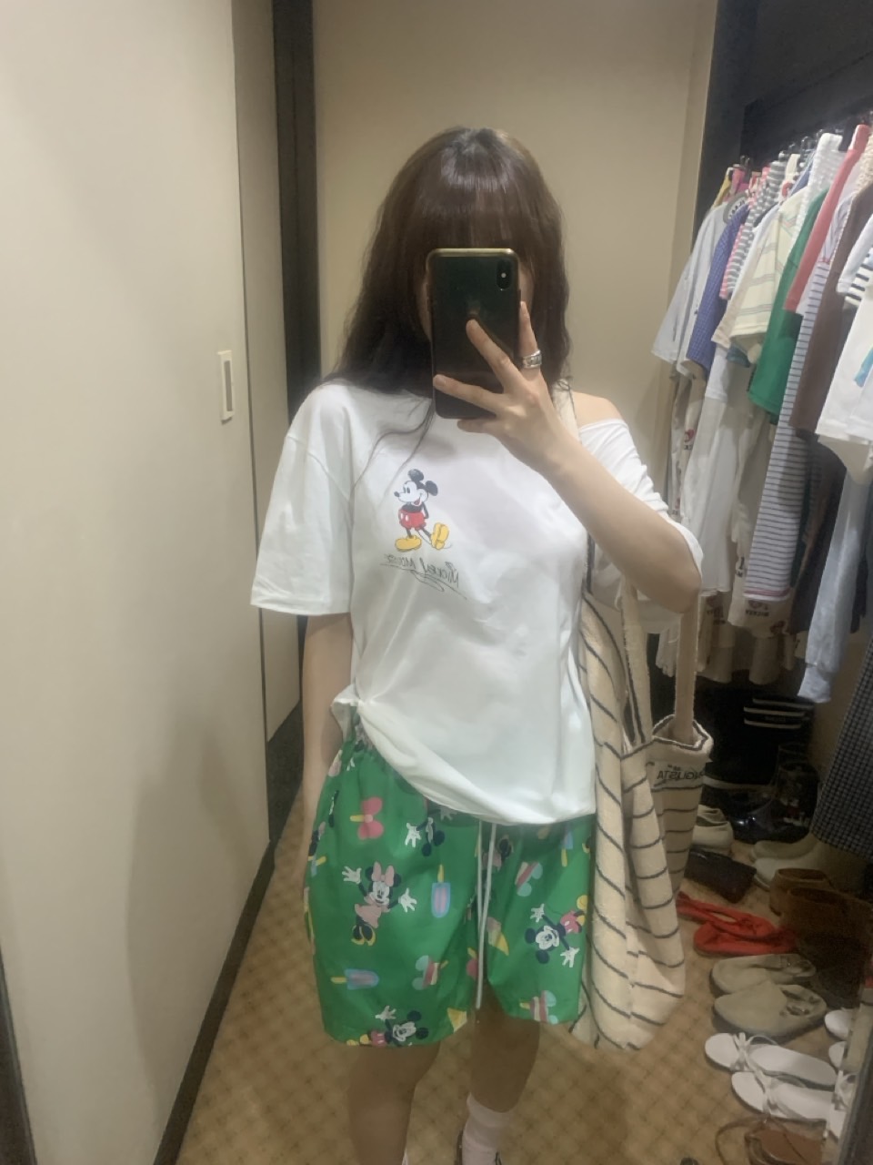 オフショルダー半袖プリントTシャツ | 詳細画像11