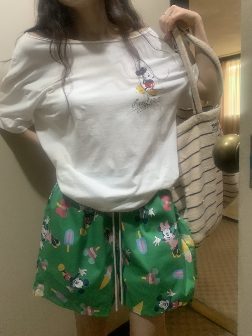 オフショルダー半袖プリントTシャツ | 詳細画像14