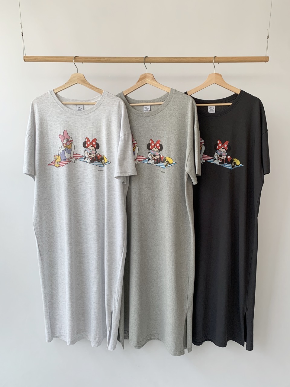 ラウンドネックロング半袖プリントワンピース | 詳細画像2