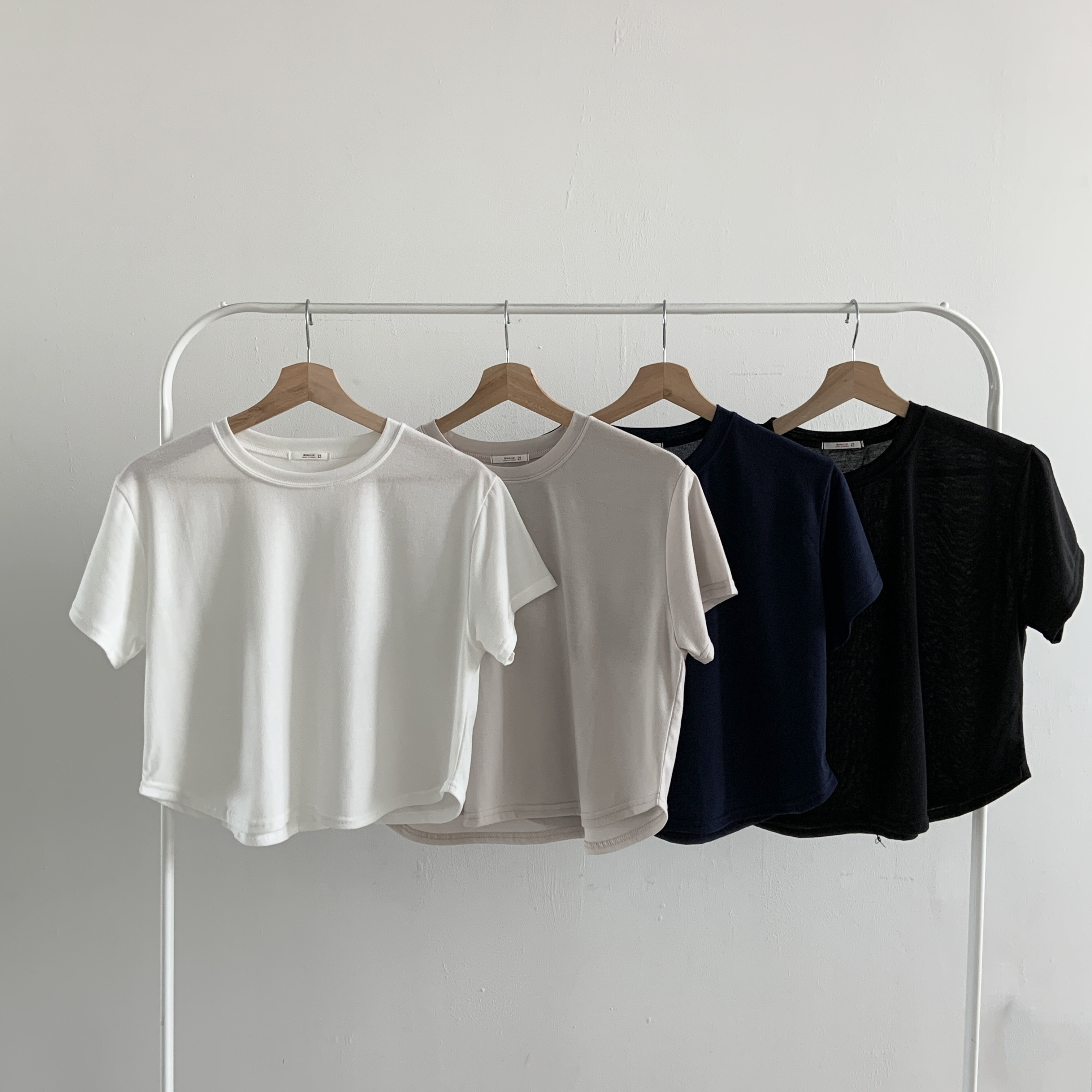 ラウンドネックシンプルベーシックTシャツ | 詳細画像3